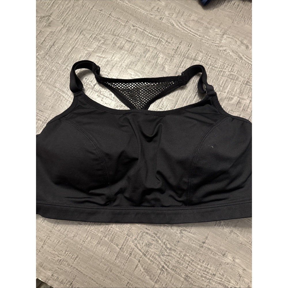 LIVI Active Sport‎ Bra Black No Wire Removable Pads Lane Bryant Size 20